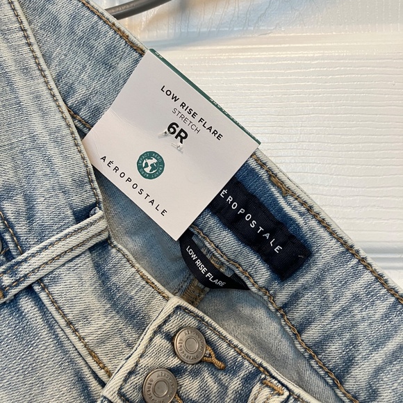 Aeropostale low rise flare stretch Denim Jeans - Picture 9 of 11